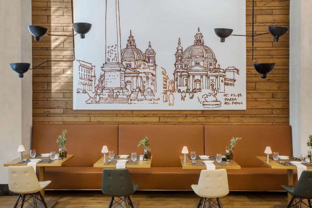 Restorāns ar elegantu interjeru viesnīcā Acanthus & Cennet Barut Collection.