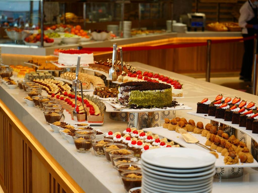 Deserts and pastries selection at Blue Dreams Resort & Spa buffet