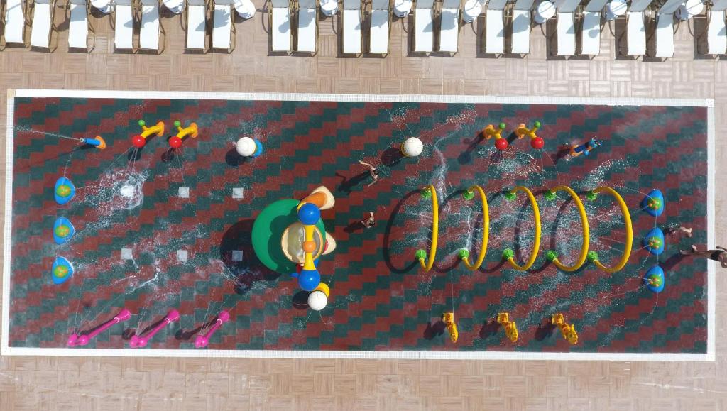 Bērnu ūdens atrakciju zona pie viesnīcas Club Aqua Plaza.