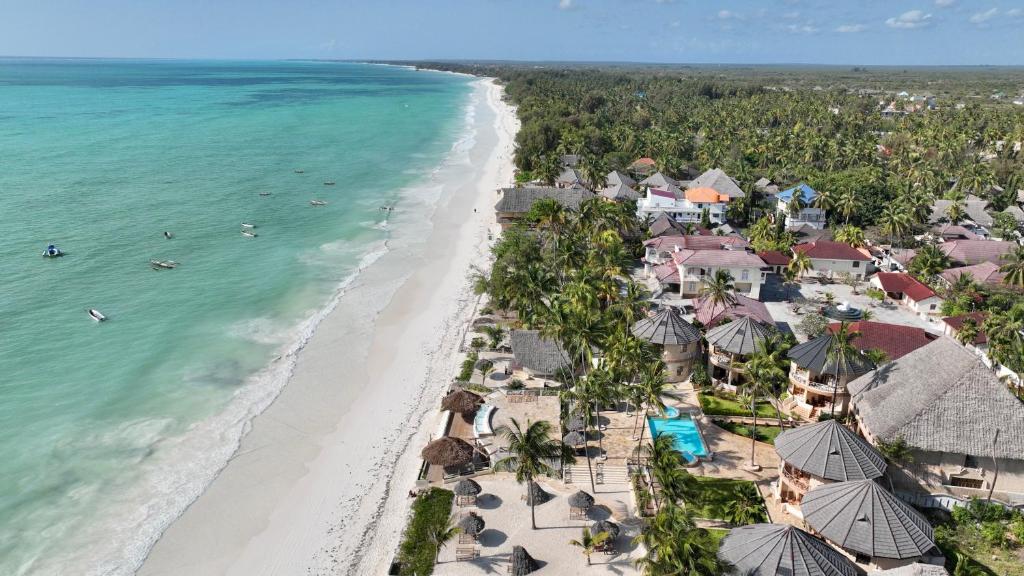 Zula Zanzibar panoramic view with beach and pools