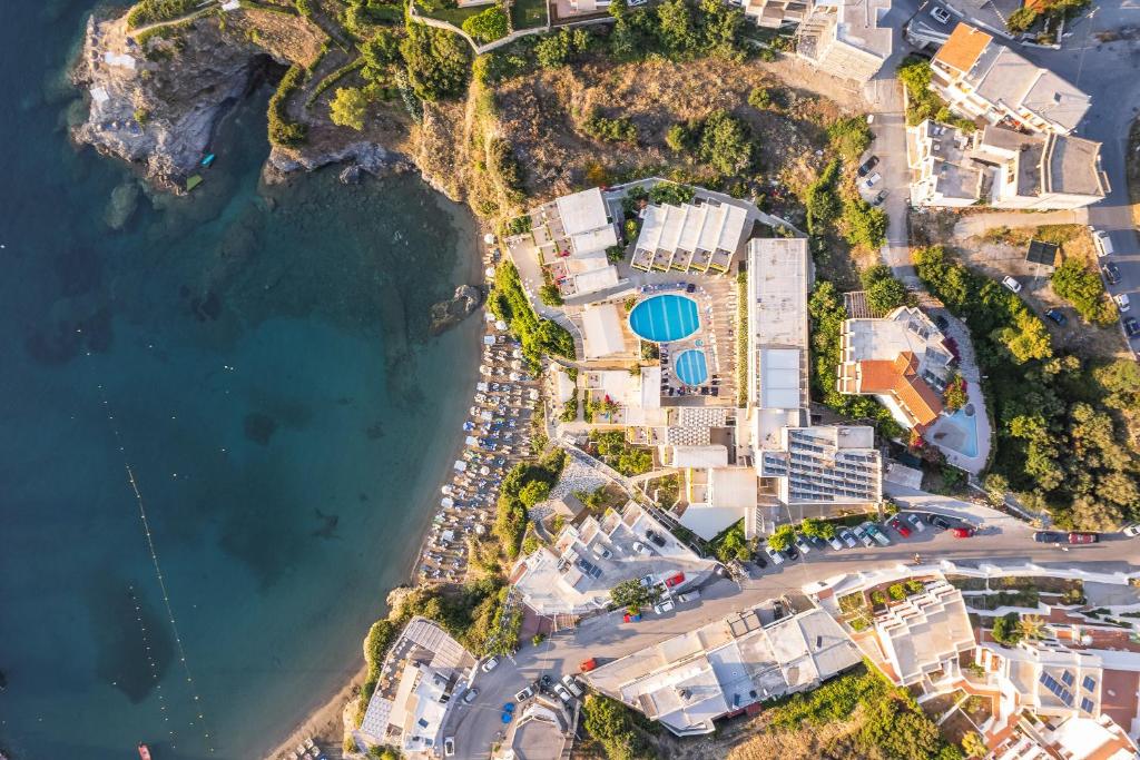 Bali Beach Hotel & Sofia Village panoramic view with beach and pools