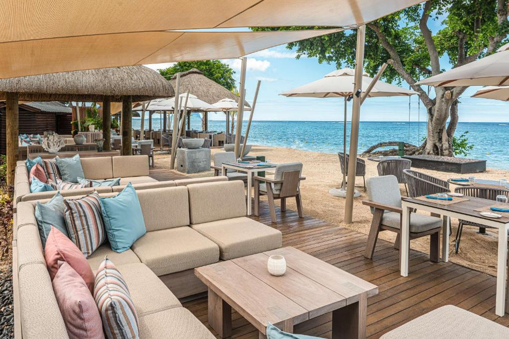 Āra terase ar skatu uz okeānu Hilton Mauritius Resort & Spa