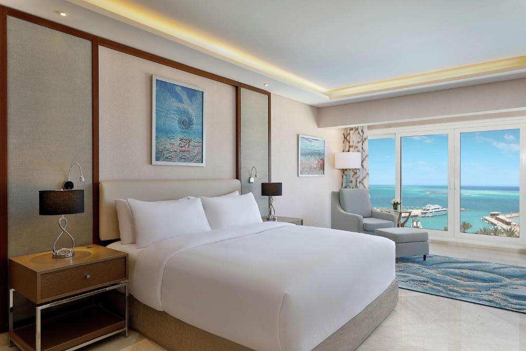 Mūsdienīgs numurs ar skatu uz jūru Hilton Hurghada Plaza