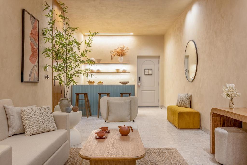 Desert Rose Resort viesnīcas moderns un elegants interjers