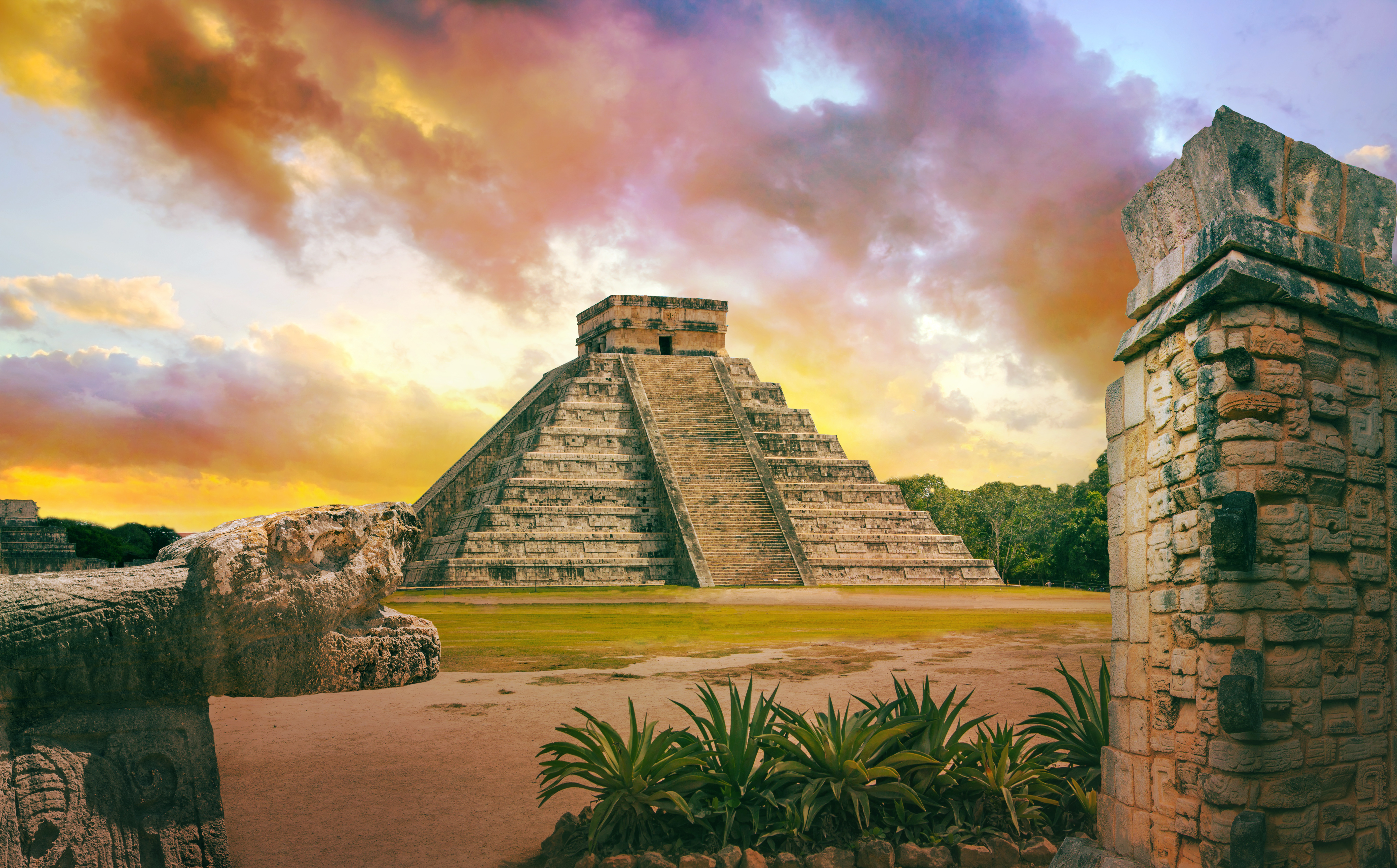 Chichen Itza piramīda Meksikā – majestātiska saulrieta laikā Vanilla Travel ekskursijā