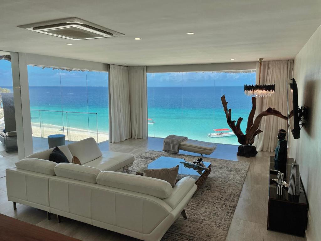 Royal Zanzibar Beach Resort suite with ocean view.