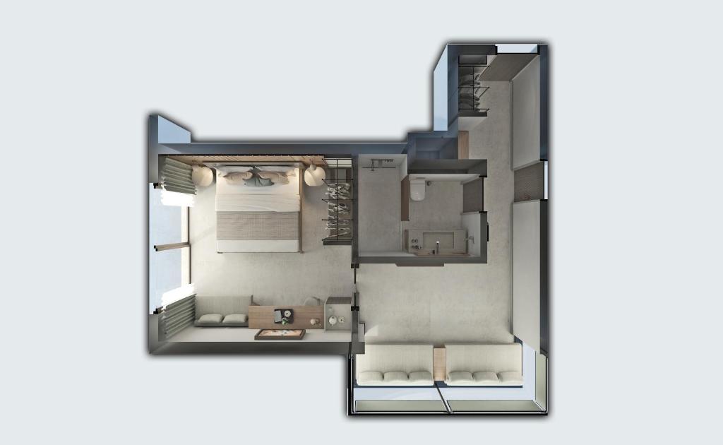 Numura plāns viesnīcā Paloma Orenda ar modernu dizainu.