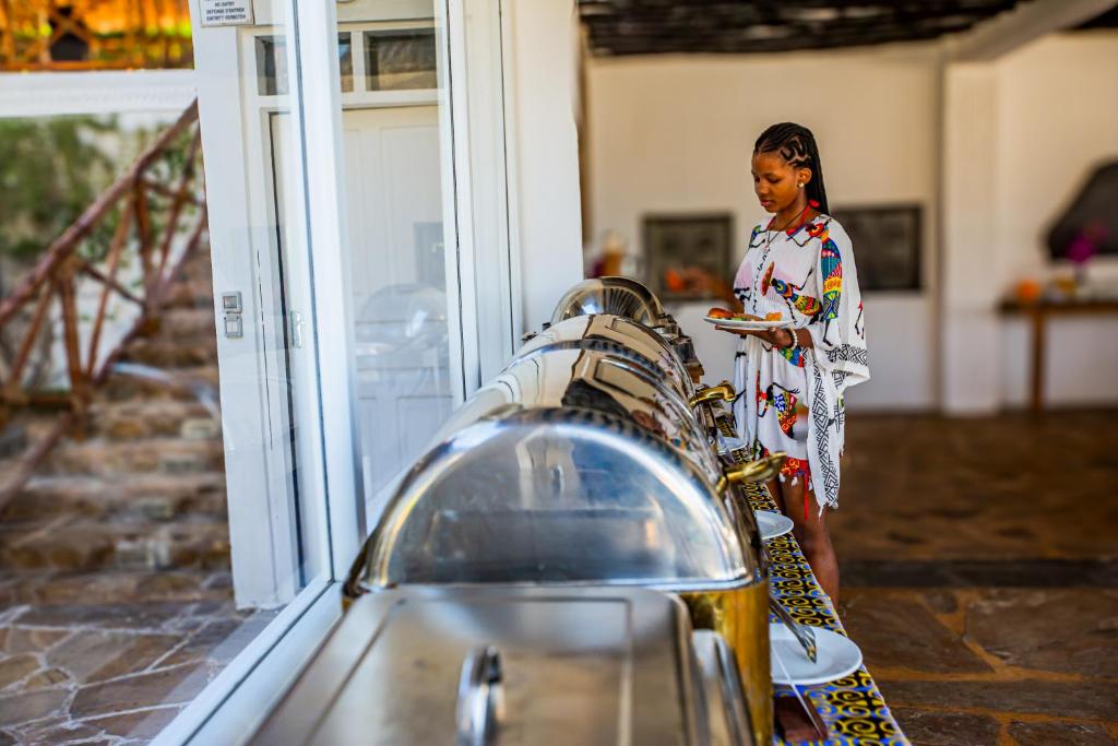 Brokastu bufete AHG Dream's Bay Beach viesnīcā.