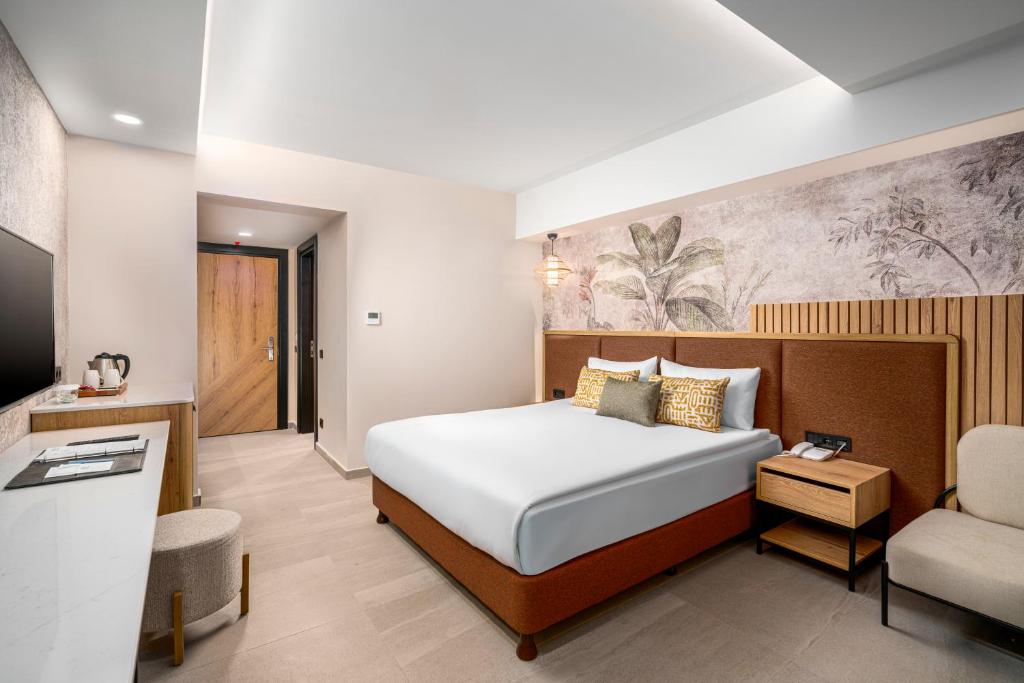 Mūsdienīgs numurs ar ērtu gultu un modernu interjeru Vox Maris Resort