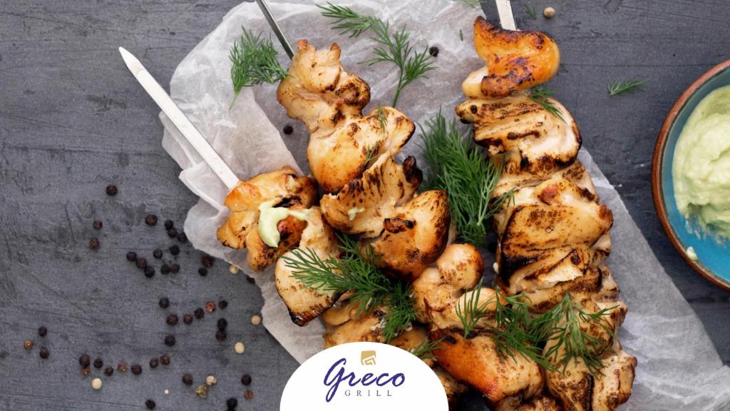Grilēti vistas kebabi ar dillēm, Greco Grill