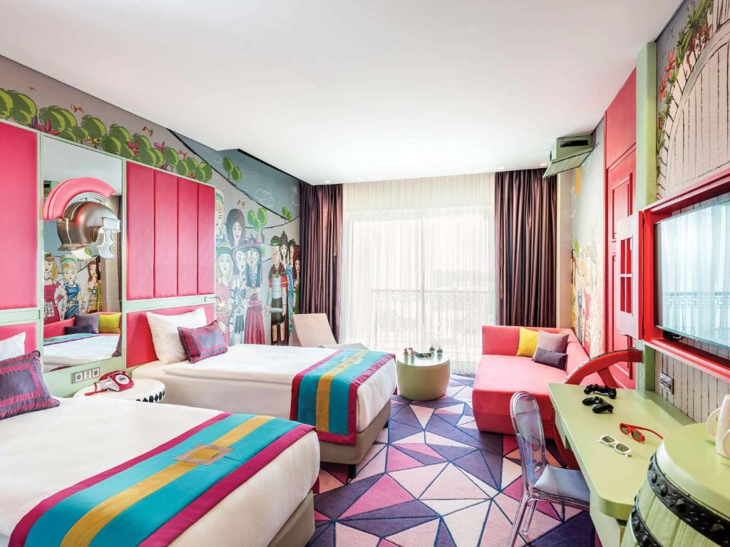 Krāsains numurs ar divām gultām The Land of Legends Kingdom Hotel