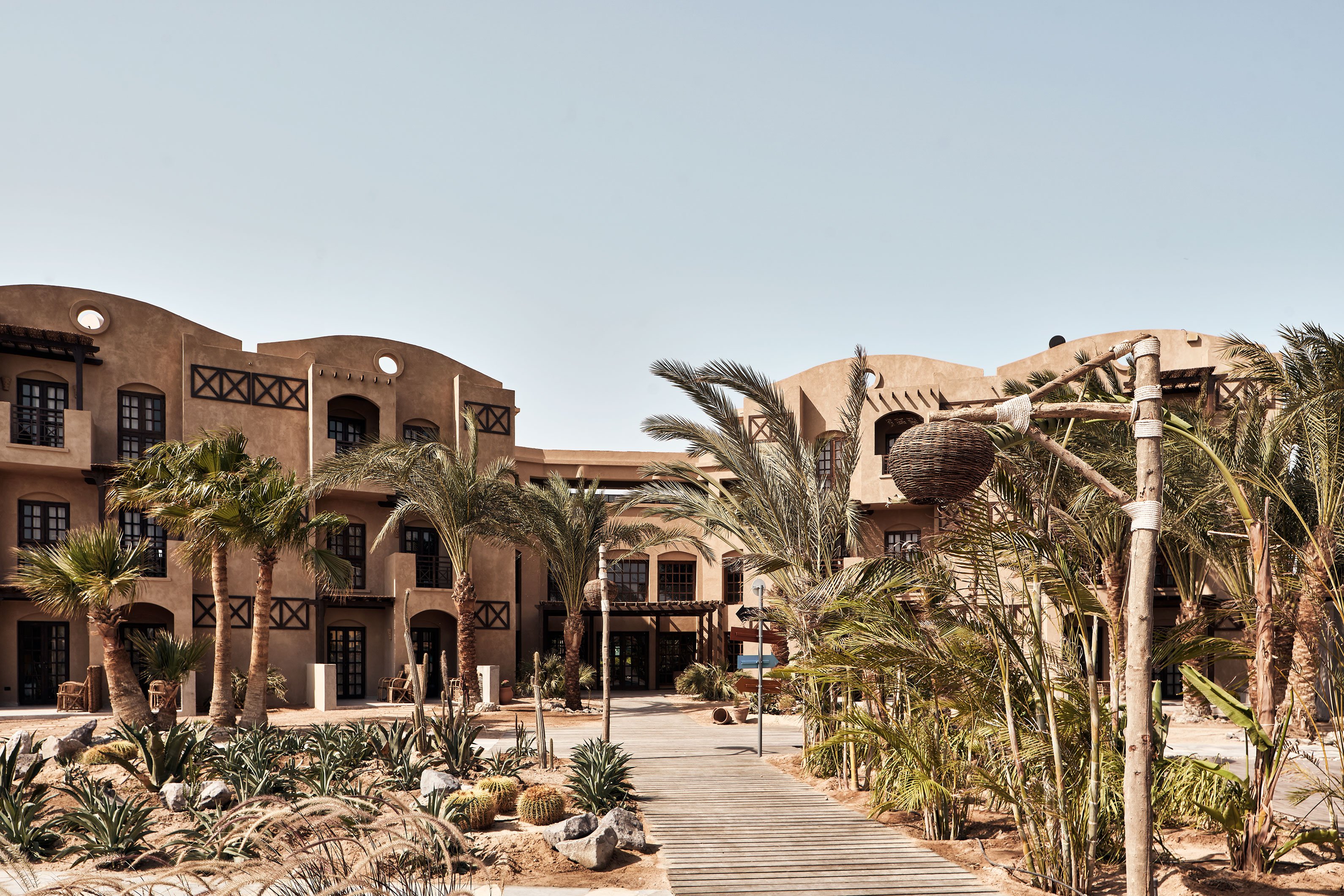 Cook's Club El Gouna viesnīca ar palmām un dārzu