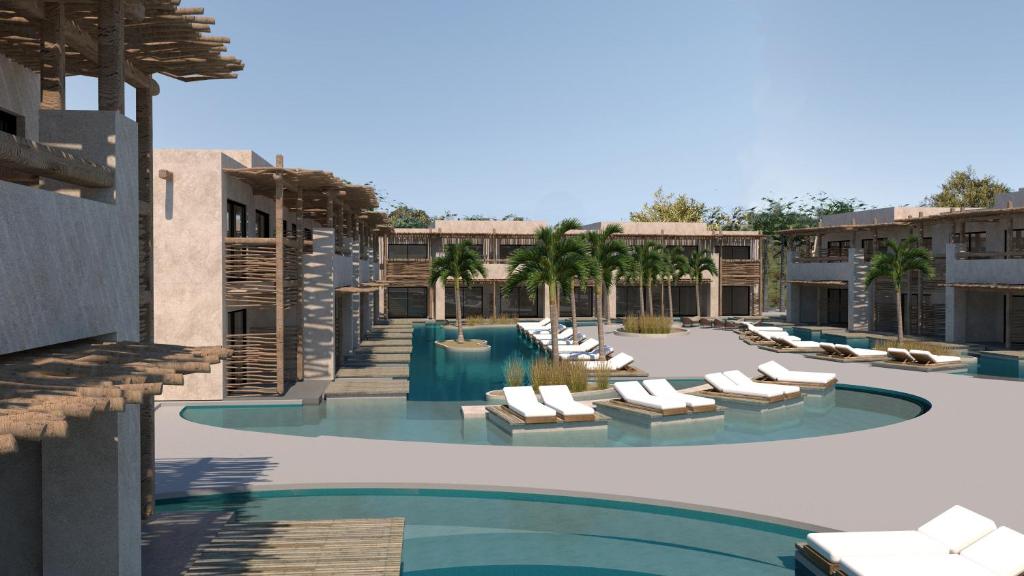 Mūsdienīgs kūrorts ar baseinu un palmām, veidots kā relaksējoša atpūtas vieta. Ideāla vieta atpūtai un brīvdienām.