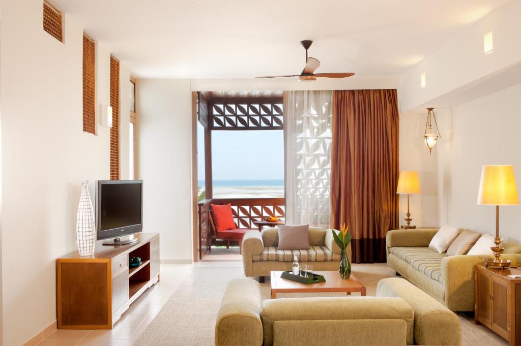 Melia Zanzibar viesnīcas numurs ar skatu uz okeānu