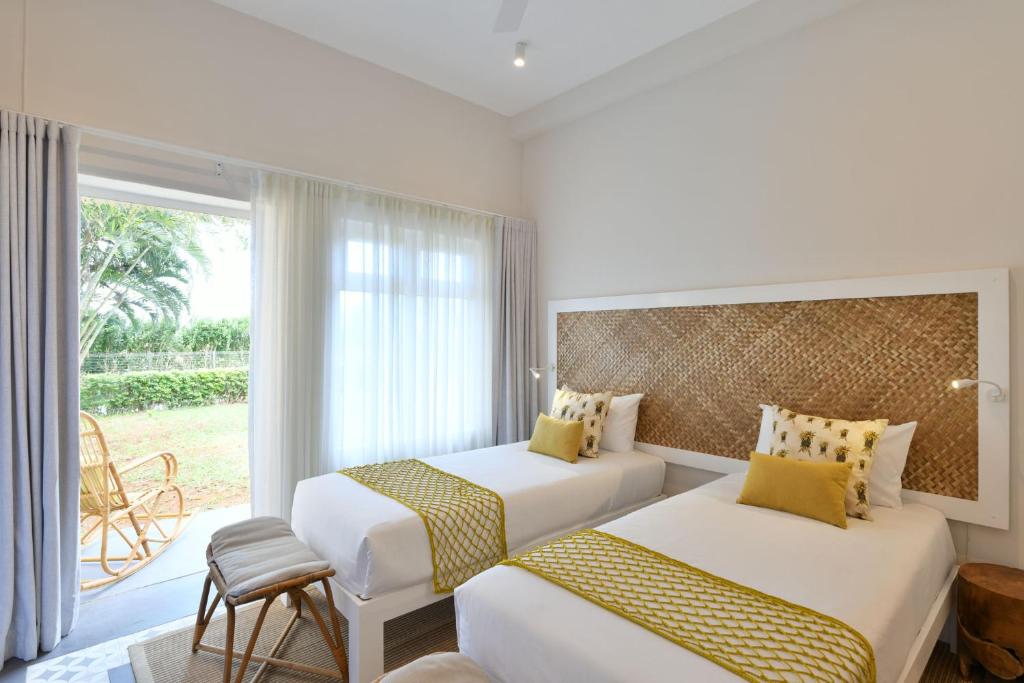 Divvietīgs numurs Kaz'alala Hosted B&B ar dārza skatu.