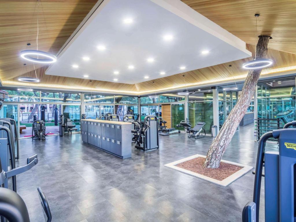 Modernā sporta zāle Rixos Sungate - The Land of Legends Access ar daudzveidīgu aprīkojumu.