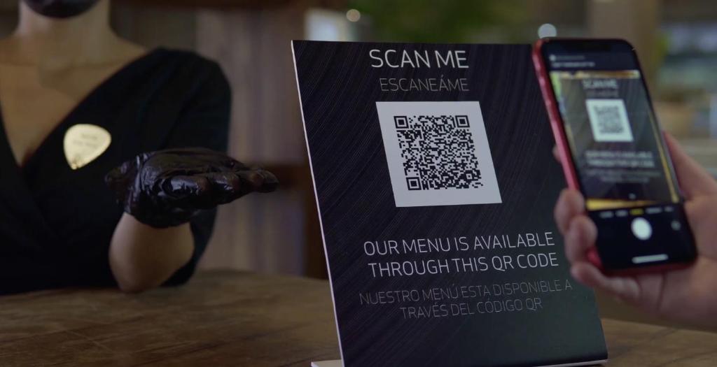 QR kods pie Hard Rock Hotel Cancun menu pieejamībai.
