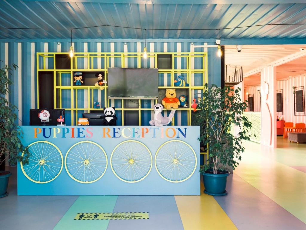 Krāsains bērnu reģistratūras stūris Selectum Family Resort Belek.