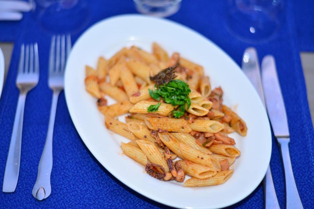 Garneļu pasta restorānā One Resort Aqua Park & Spa