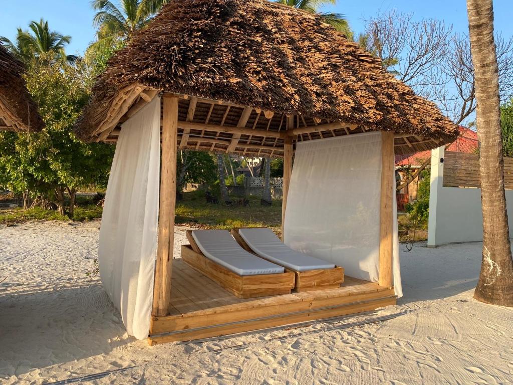 Pludmales nojume ar atpūtas krēsliem pie TOA Hotel & Spa