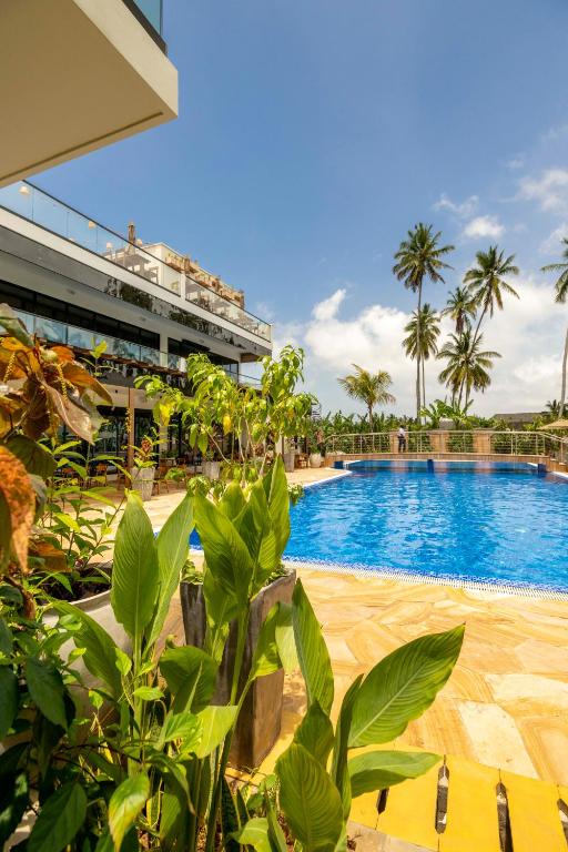 TOA Hotel & Spa baseins tropiskā vidē saulainā dienā