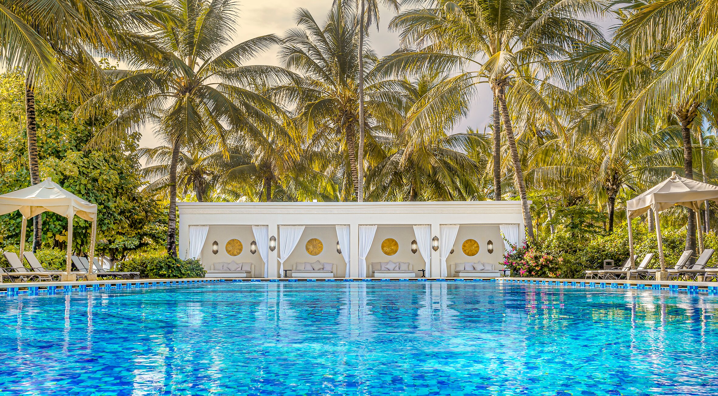 Dream of Zanzibar Resort & Spa panoramic view with beach and pools