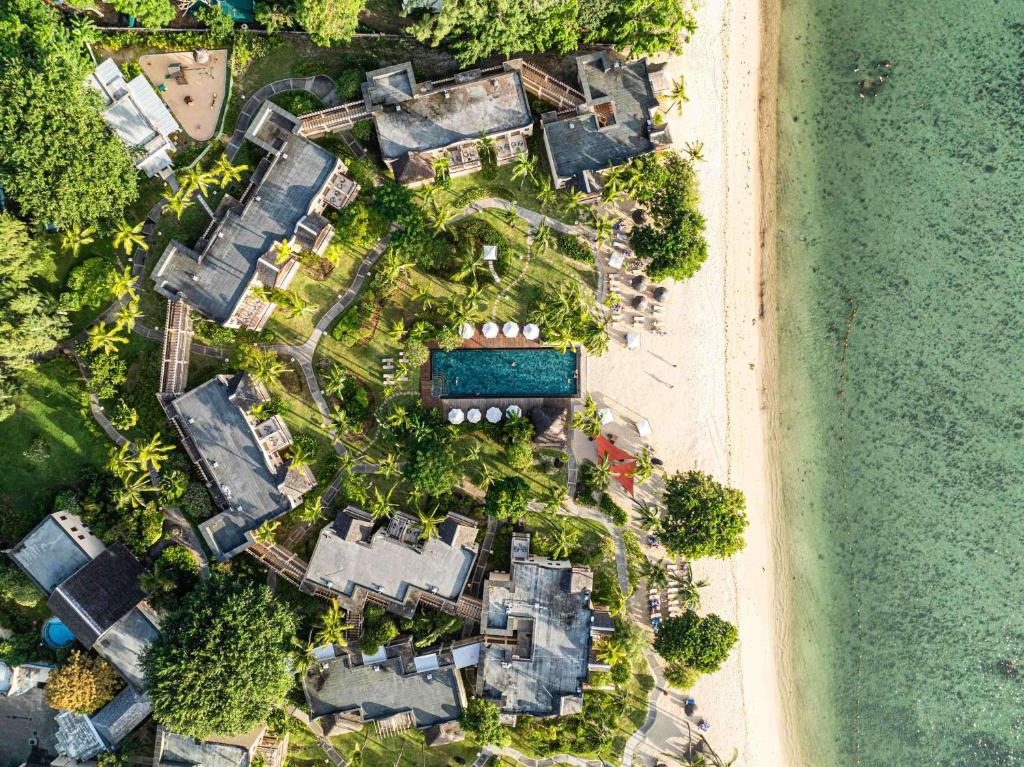 Hilton Mauritius Resort & Spa piekrastes skats no augšas