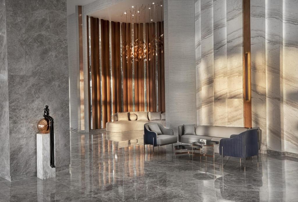 V Hotel Sharm El Shiekh elegant lobby with modern decor.