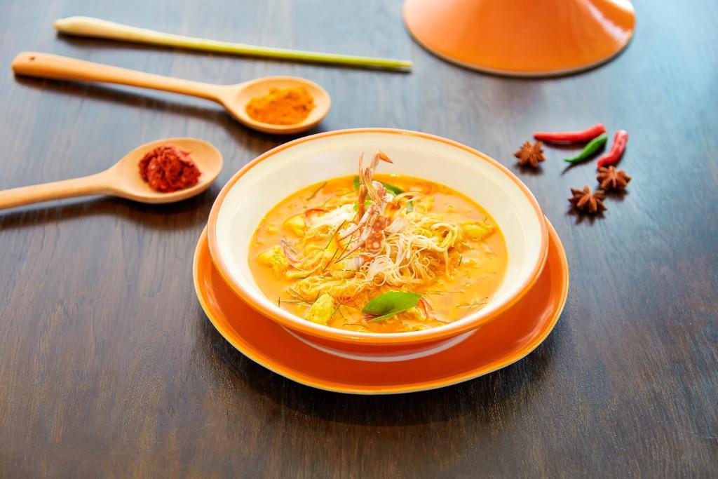 Delicious curry noodle dish at Grand Mercure Phuket Patong.