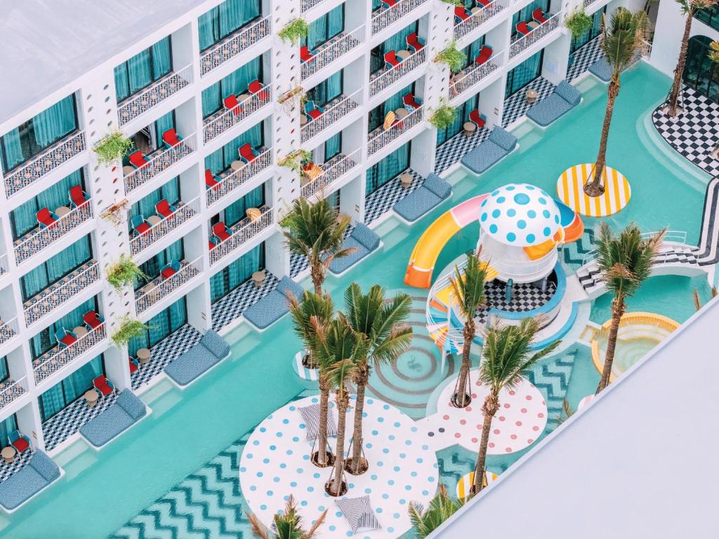 Sugar Marina Pop panoramic view with beach and pools