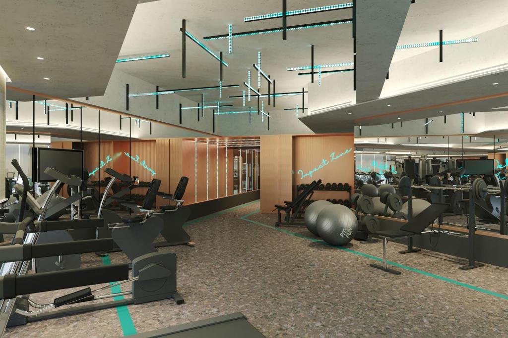 Mūsdienīga sporta zāle ar modernām iekārtām, apgaismojumu un plašām telpām treniņiem. Dzelzs un kardio iekārtas ir sakārtotas funkcionālā un estētiskā vidē.