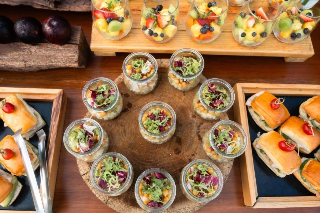 Gurķu uzkodas un augļu salāti Paradisus Playa del Carmen