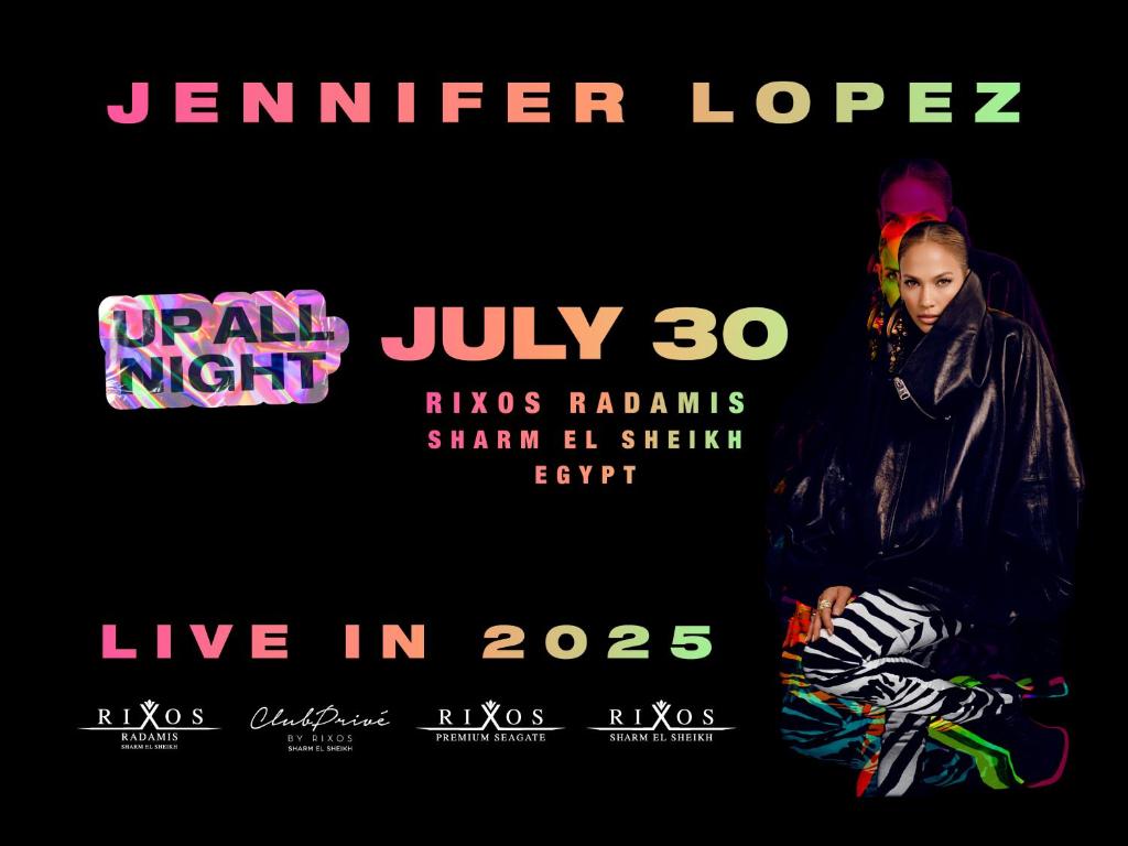 Jennifer Lopez koncerts Rixos Radamis Sharm El Sheikh 30. jūlijā 2025.