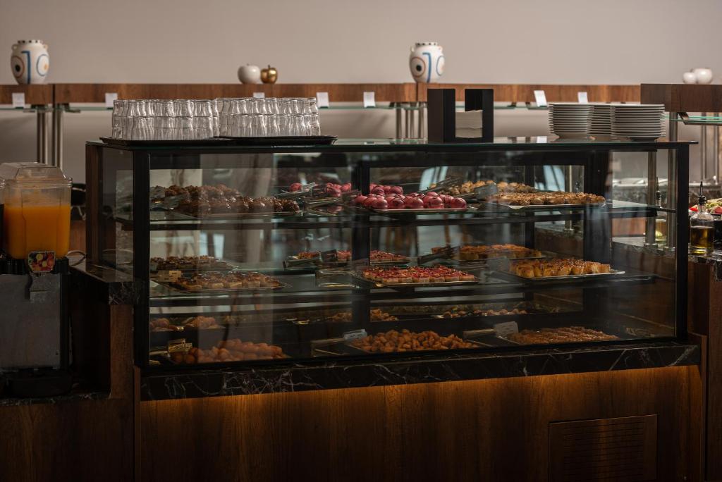 Deserts and pastries display at Sea Coast Resort Halkidiki buffet.