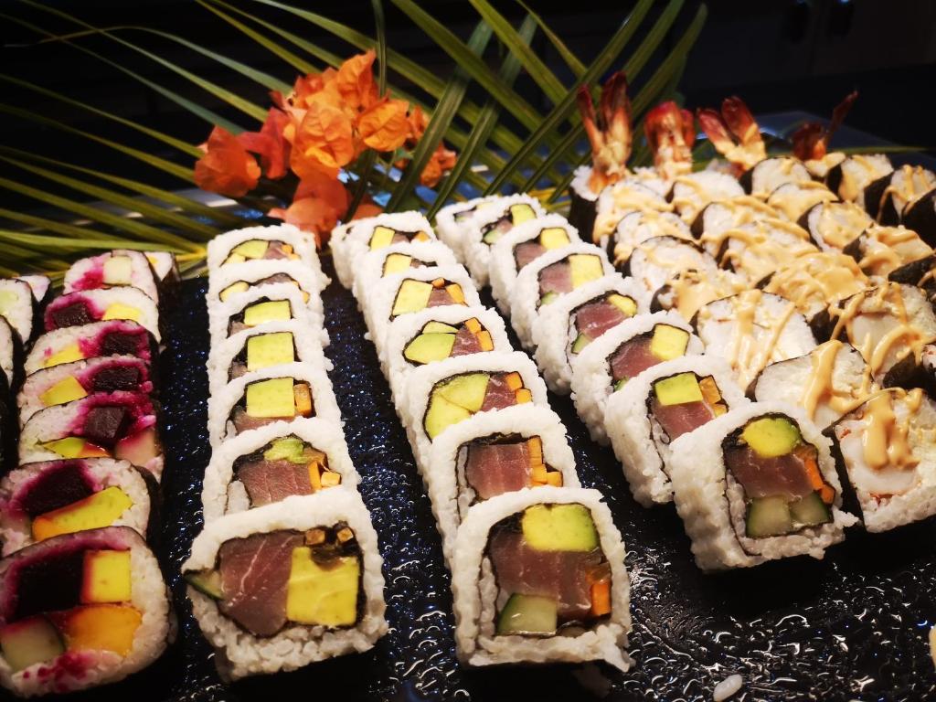 Sushi piedāvājums SBH Monica Zanzibar restorānā