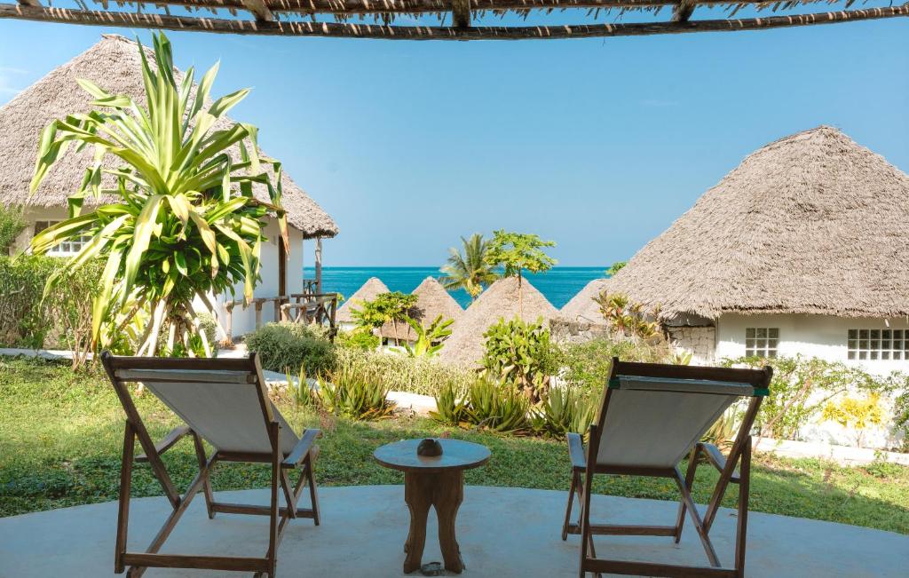 Zanbluu Beach viesnīcas bungalo ar skatu uz okeānu