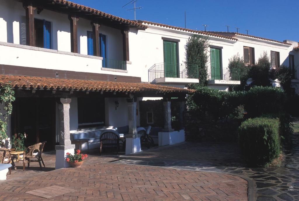 San Paolo viesnīcas āra terase ar tradicionālu arhitektūru