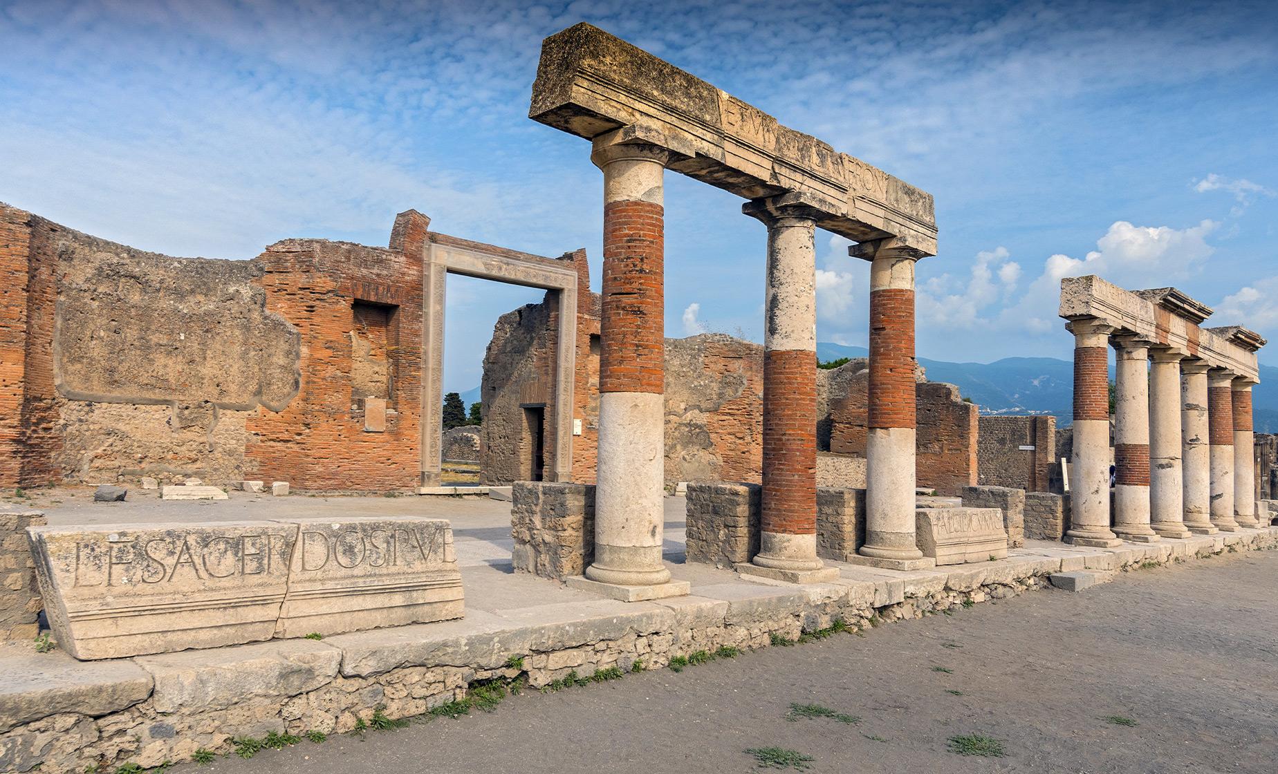 Pompejas drupas Neapolē - arheoloģiskā apskate Eiropas kruīzā ar Vanilla Travel