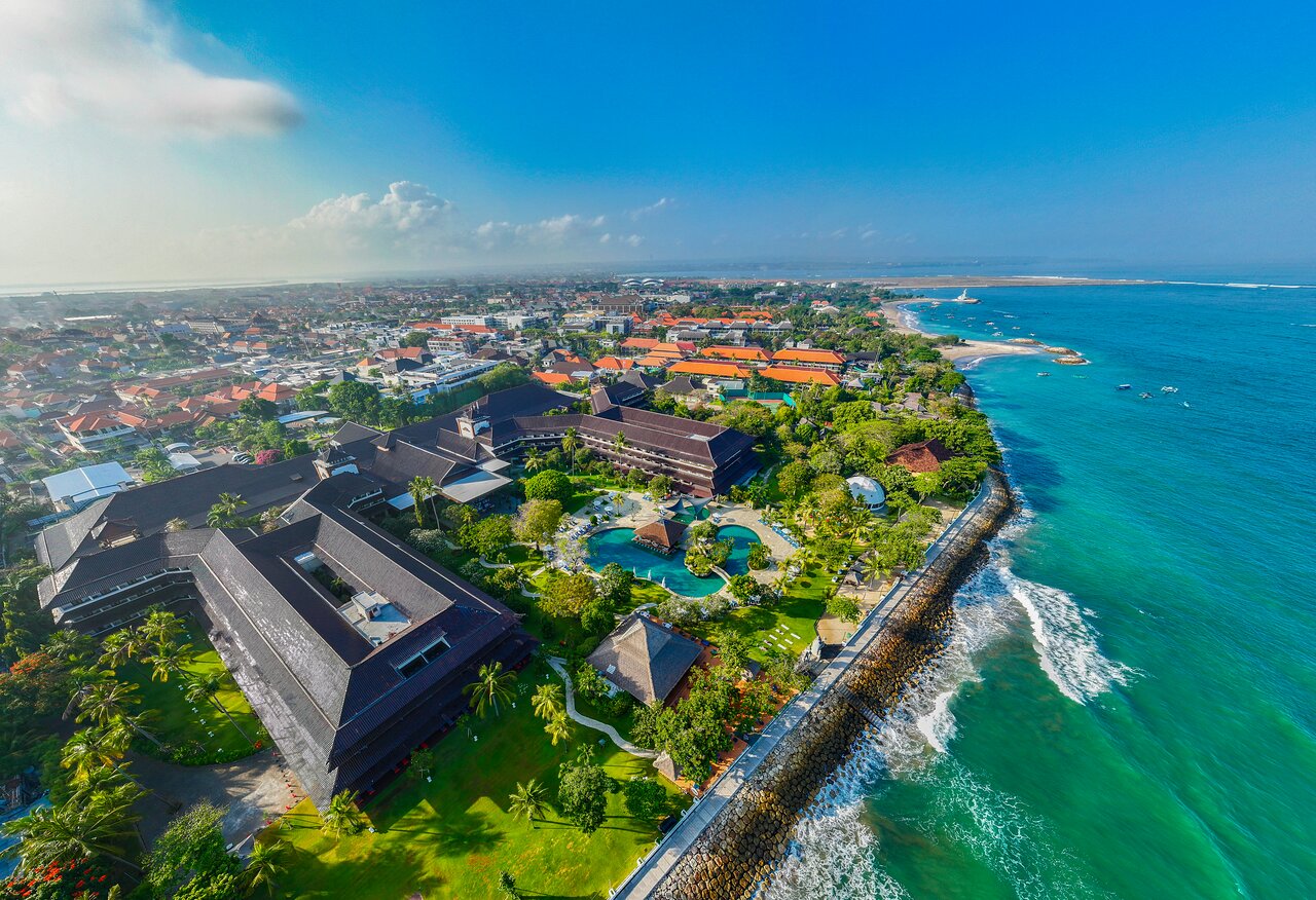 Kuta Beach Club (ex. Sol By Melia Kuta Bali) panoramic view with beach and pools