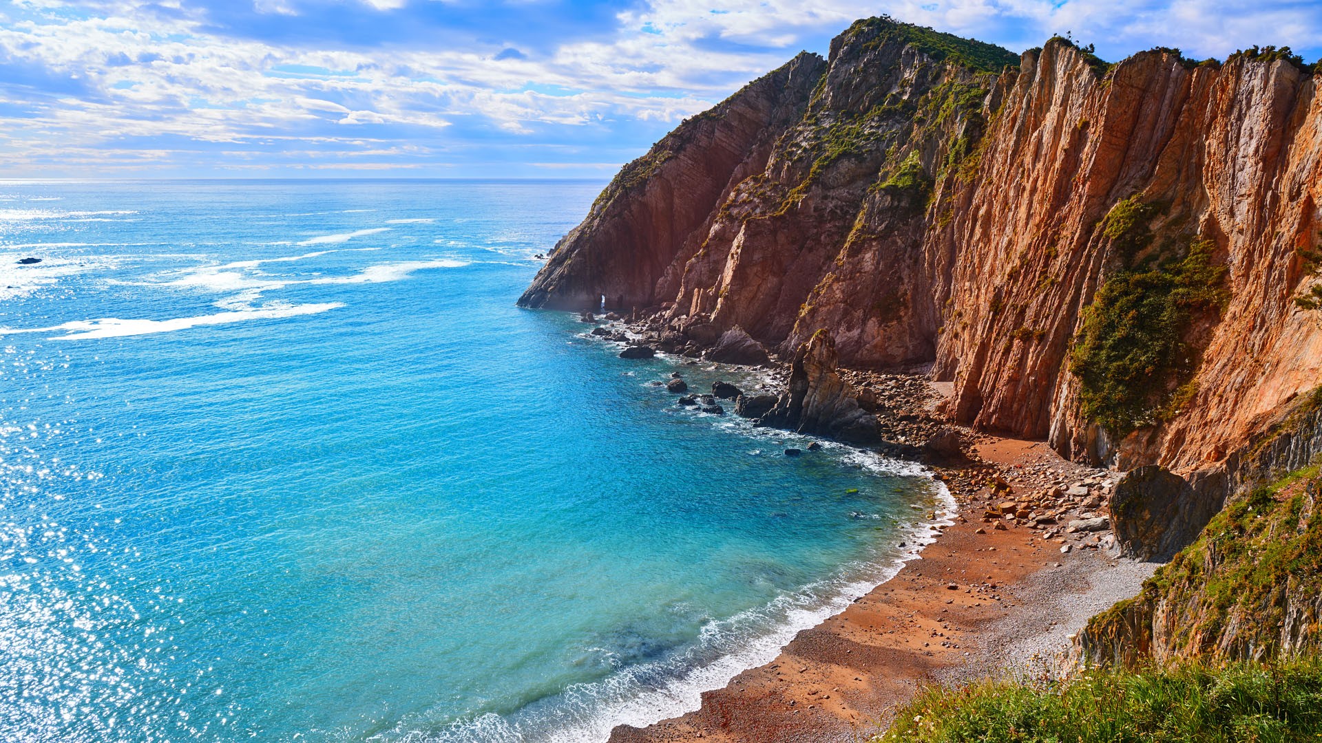 Playa del Silencio Asturias - iespaidīgi klinši un piekrastes ainava Vanilla Travel ceļojumā