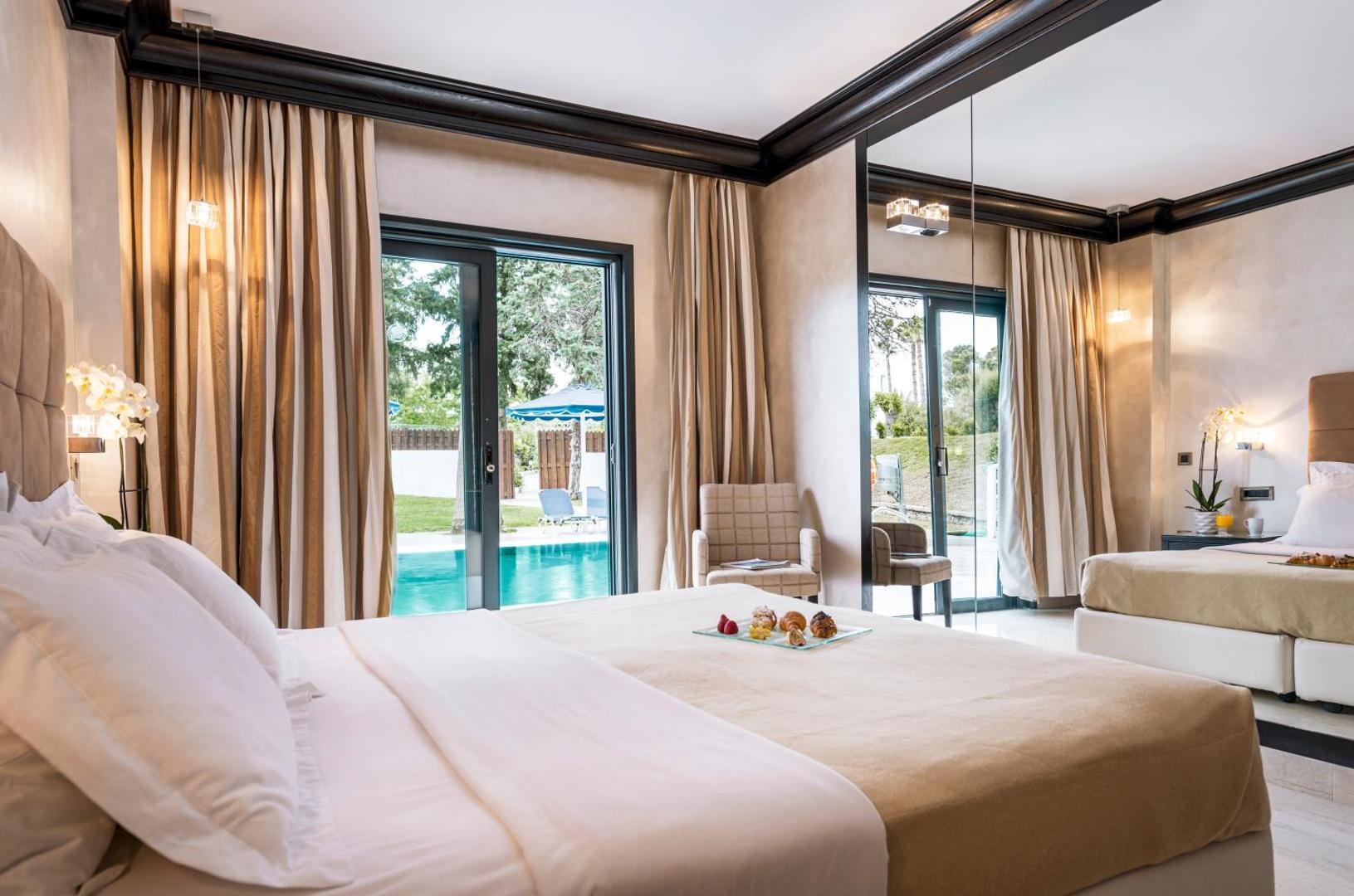 Mitsis Faliraki Beach Hotel & Spa numurs ar tiešu piekļuvi baseinam un terasi Rodas salā